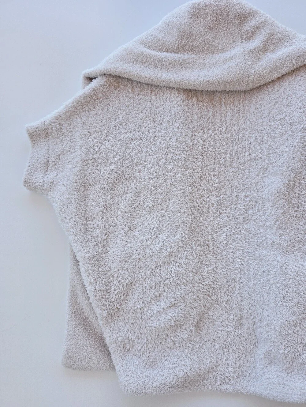 Barefoot Dream CozyChic OS Chunky Knit Cream Open Front Cardigan